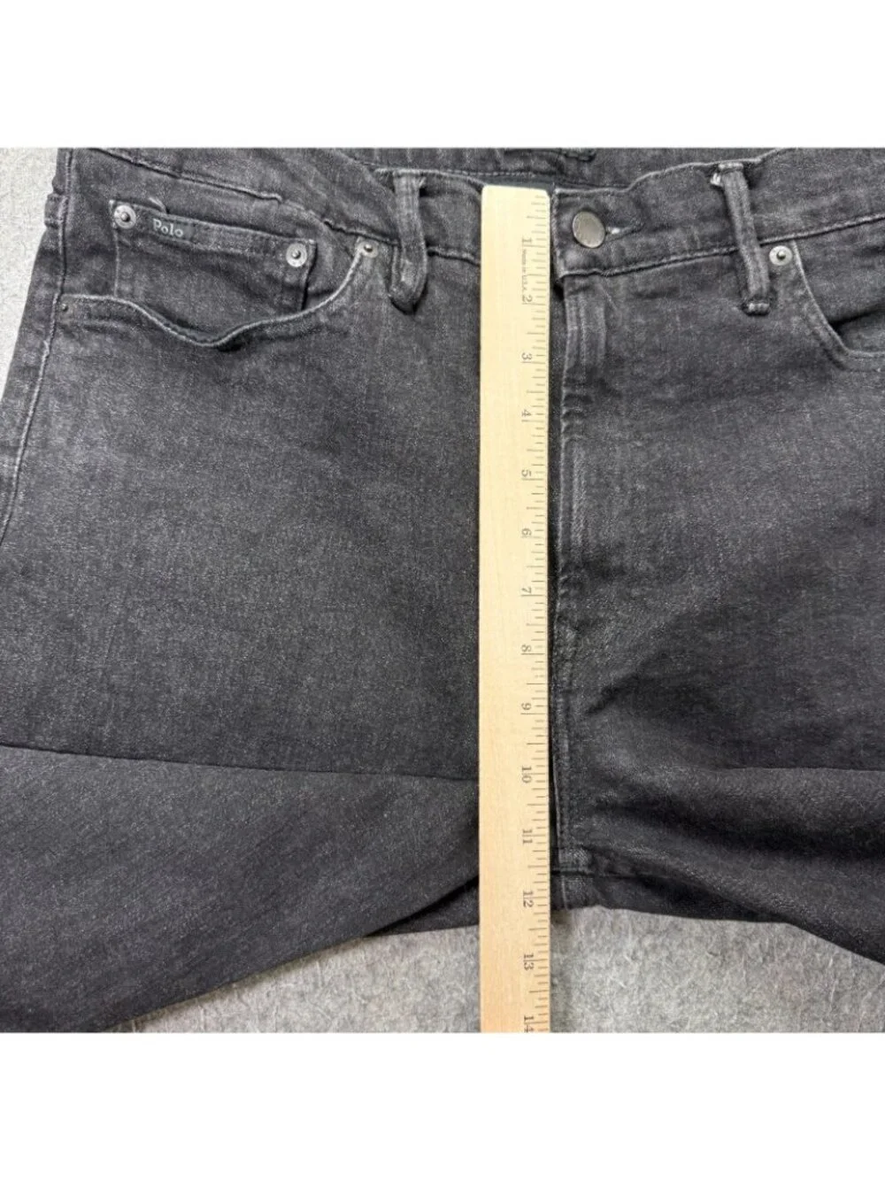 Polo Ralph Lauren Thompson Relaxed Jeans Men 34 x 32 Black Stretch